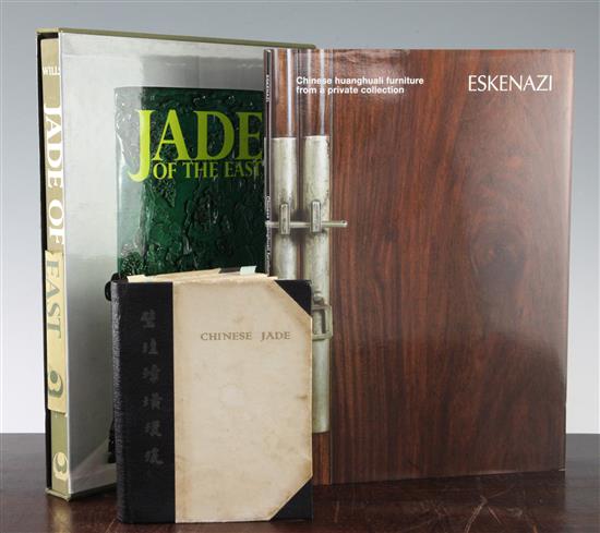 Three reference books on Chinese jade and furniture;